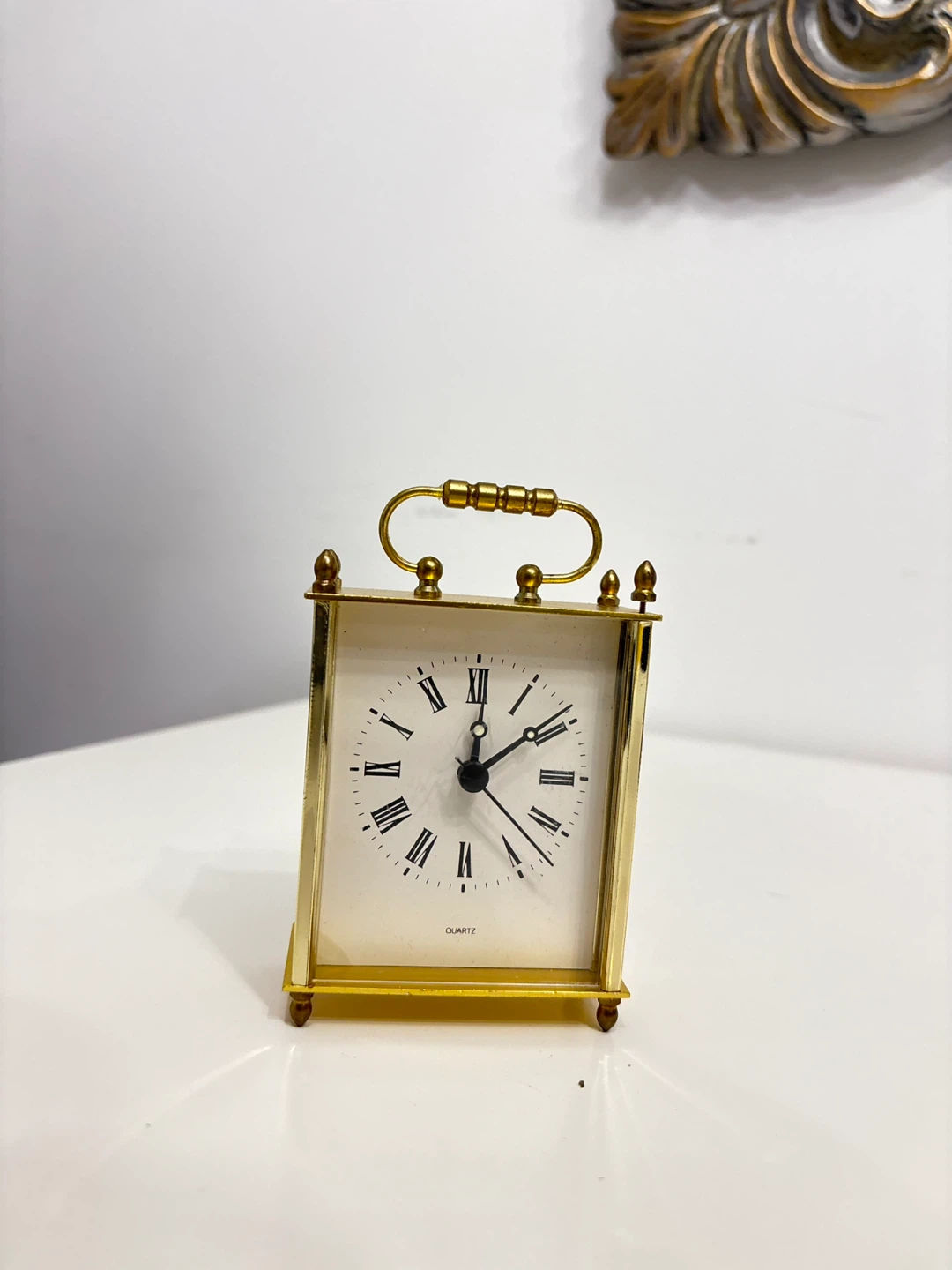 Vintage Quartz Carriage Clock - Gold Finish - photo 2
