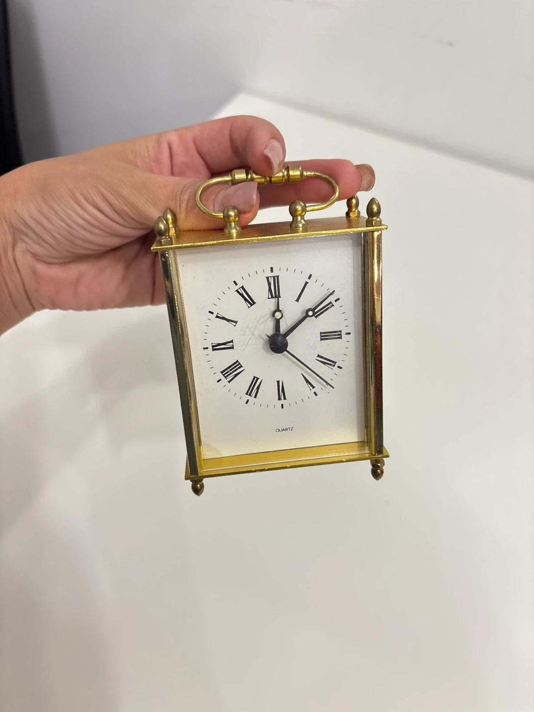 Vintage Quartz Carriage Clock - Gold Finish - photo 4