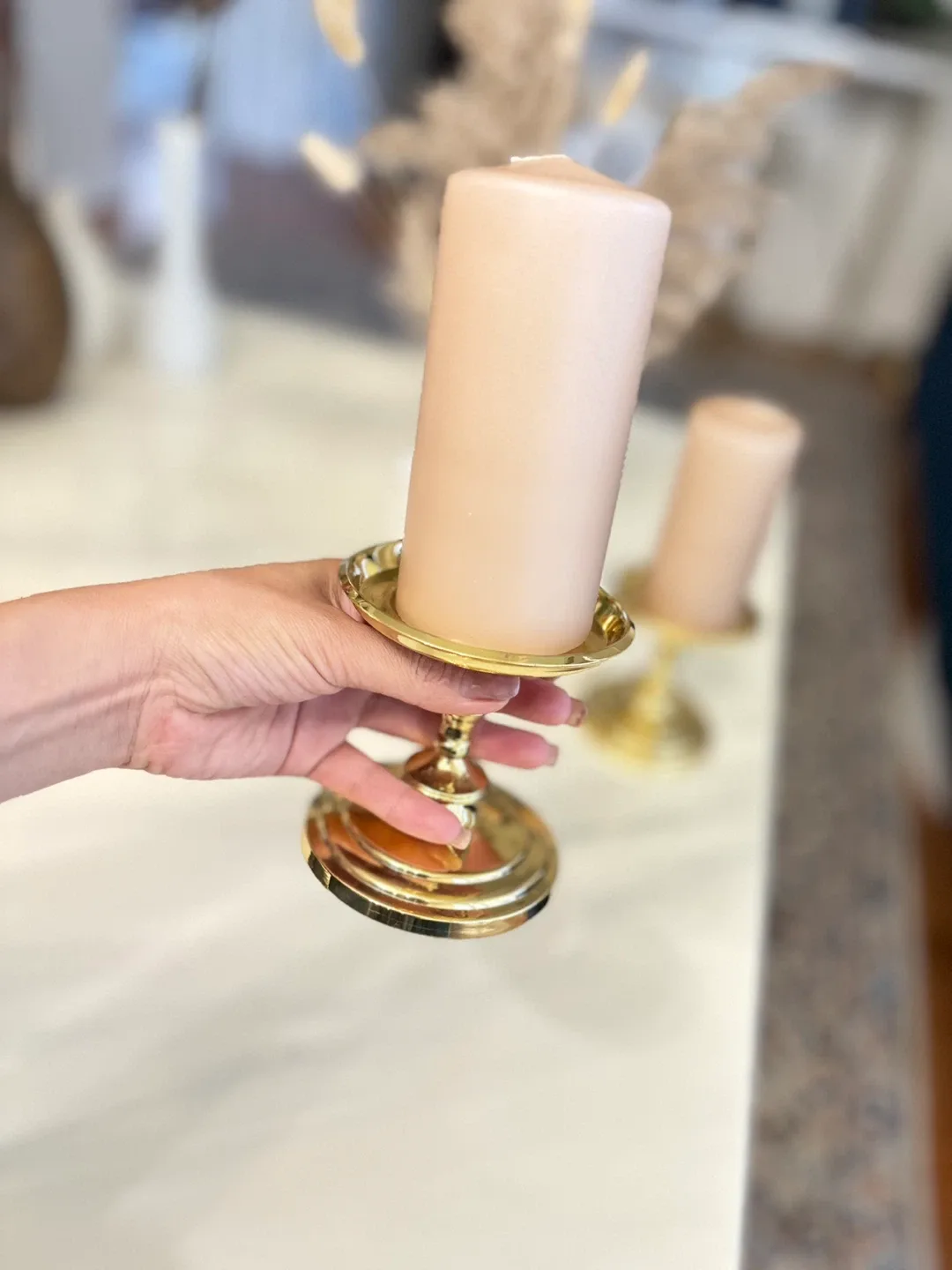 Gold Candle Holders (Set of 3) image indicator(4)