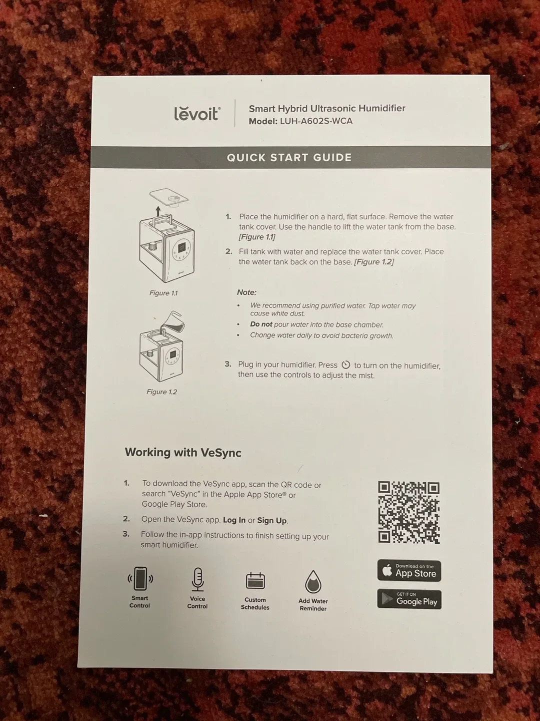 Levoit Smart Hybrid Ultrasonic Humidifier image indicator(6)