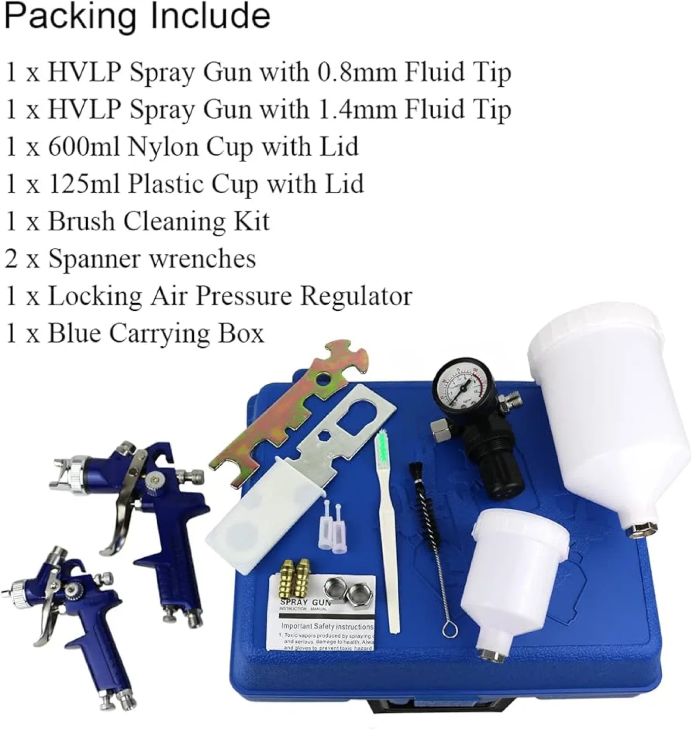 HVLP Air Gravity Spray Gun Set image indicator(2)
