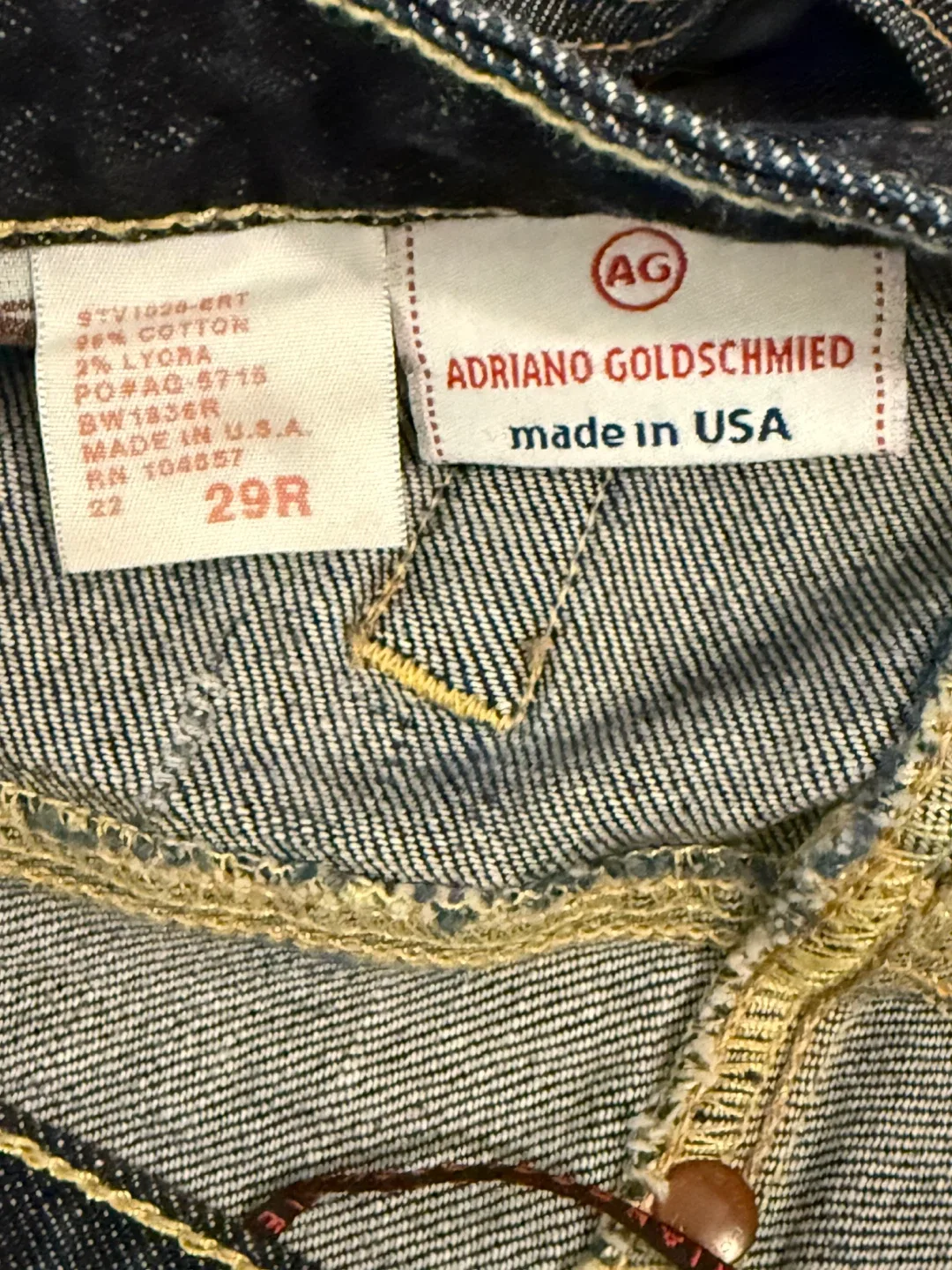 AG Low waisted y2k Jeans, Size 29R image indicator(5)