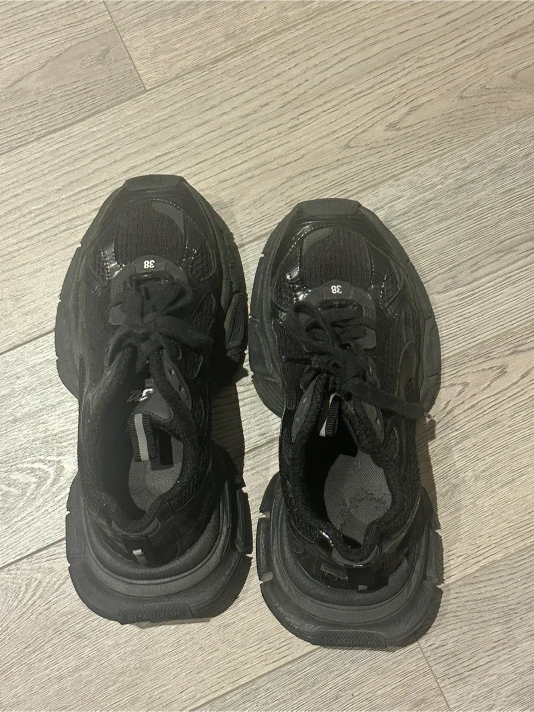 Balenciaga 3XL Black Sneakers - Size 38 thumbnail