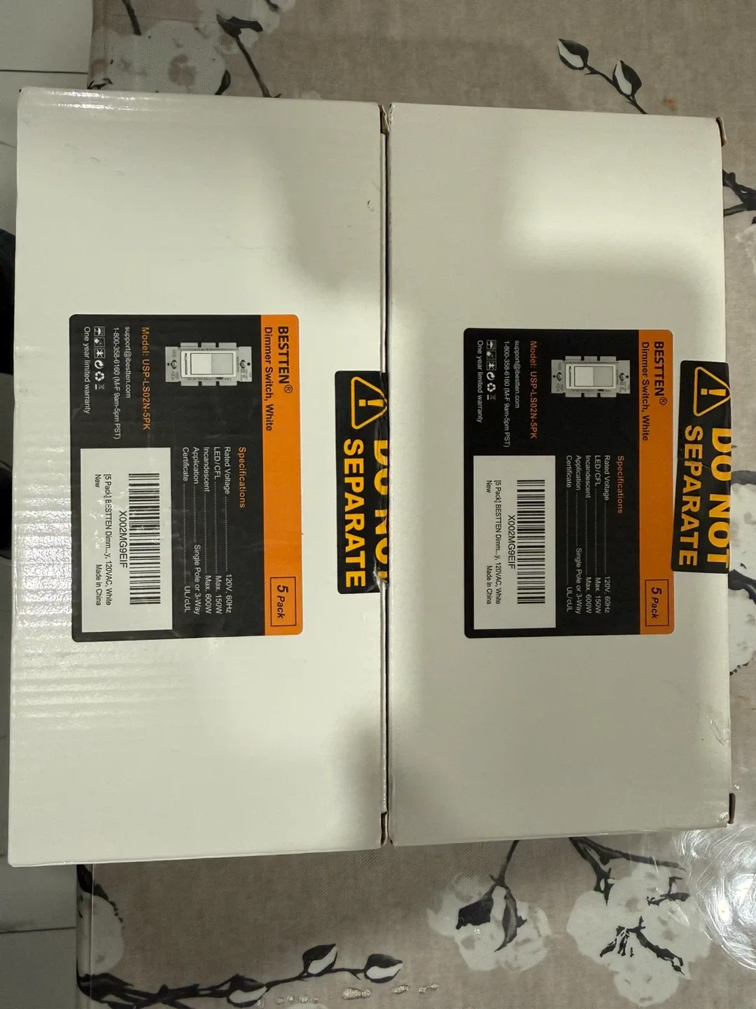 New BESTTEN Dimmer Switch, 5 Pack image indicator(3)