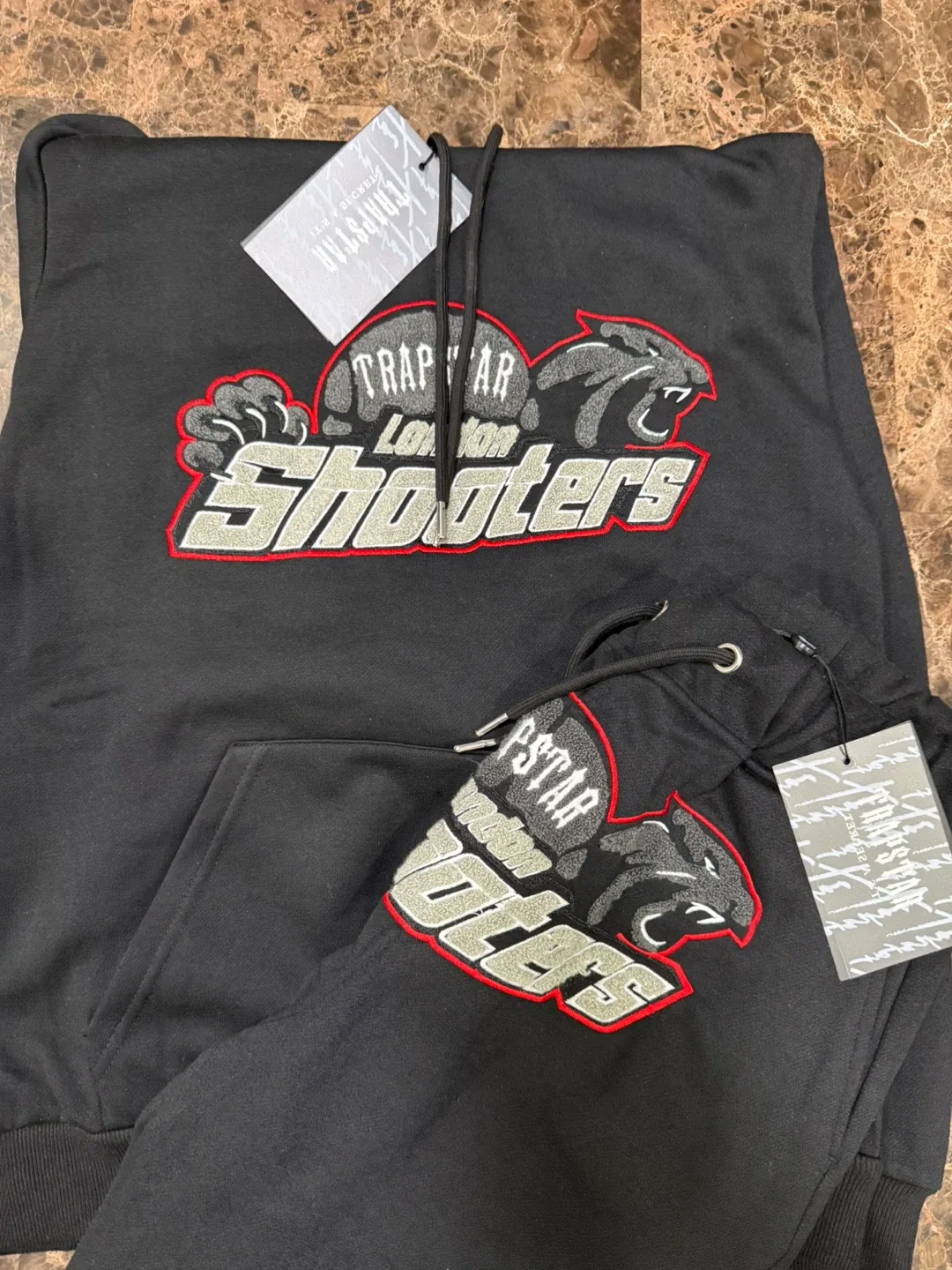 Trapstar London Shooters Black Hoodie & Sweatpants Set