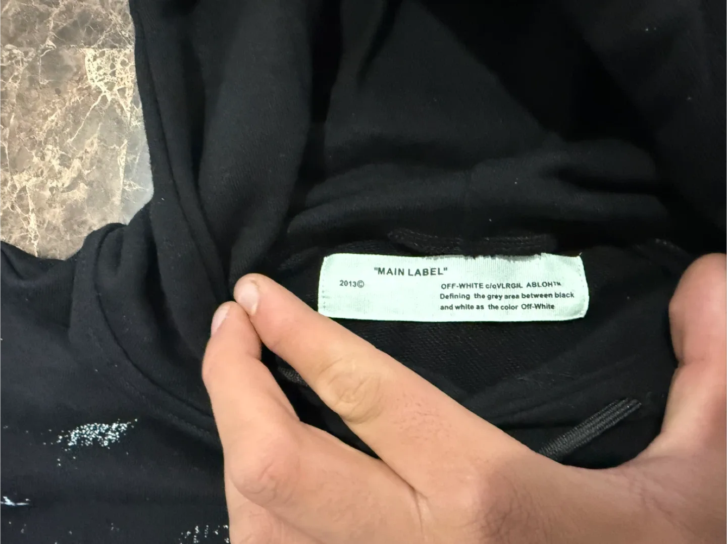 OFF-WHITE c/o VIRGIL ABLOH Black Hoodie image indicator(3)