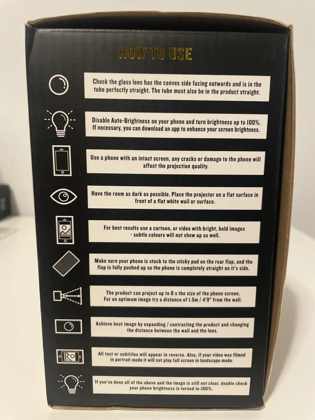 Smartphone Projector 2.0 - Cinema in a Box image indicator(2)