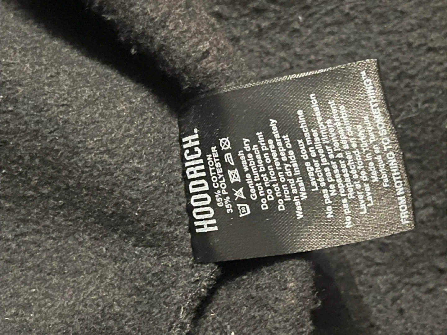 Hoodrich Black Full Zip Hoodie - Size M image indicator(5)