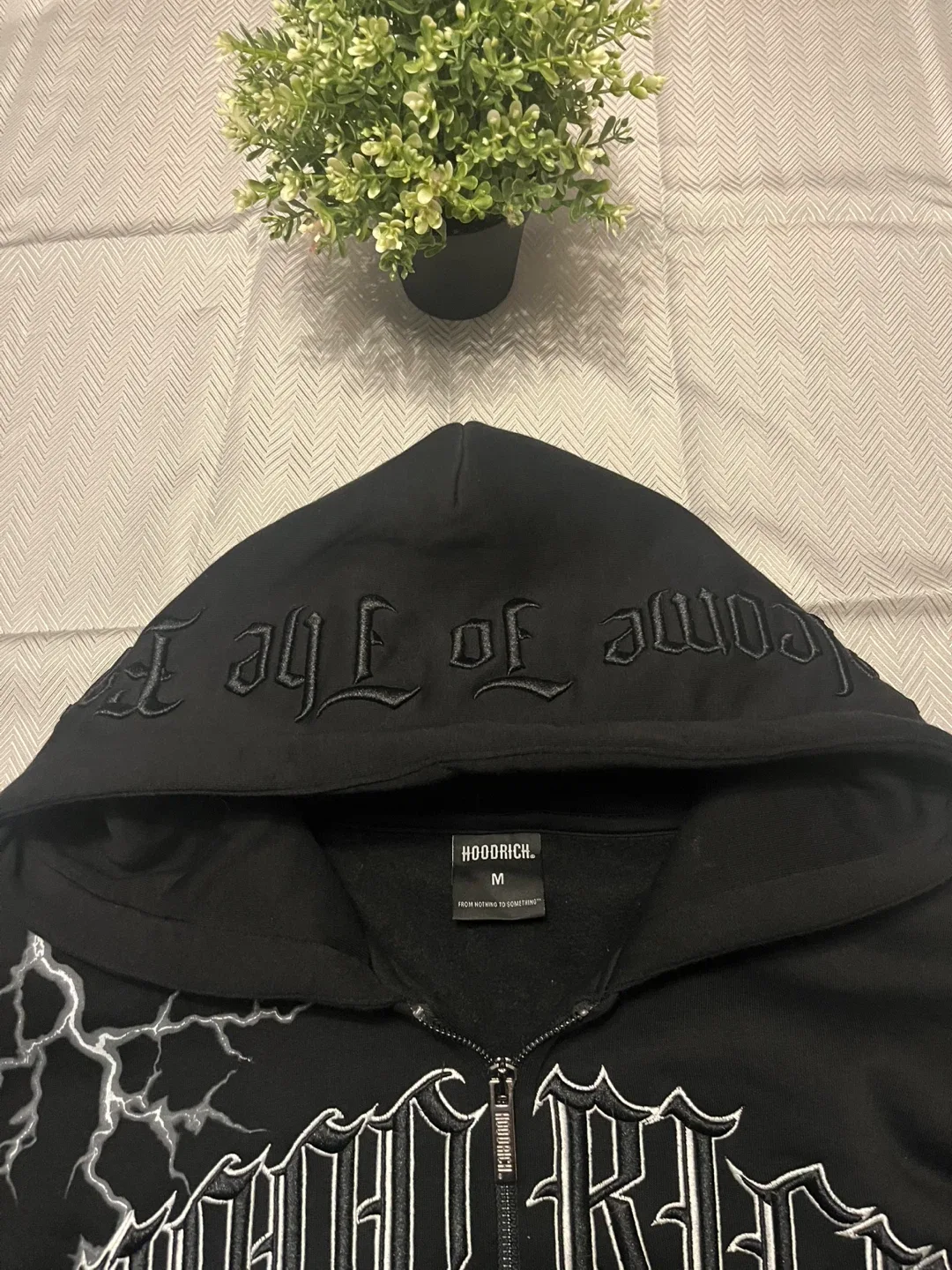 Hoodrich Black Full Zip Hoodie - Size M image indicator(3)