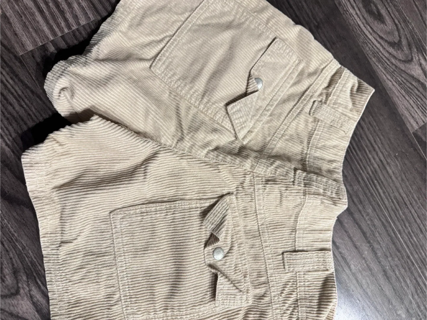 BDG Beige Corduroy Shorts - Size US 4 image indicator(4)