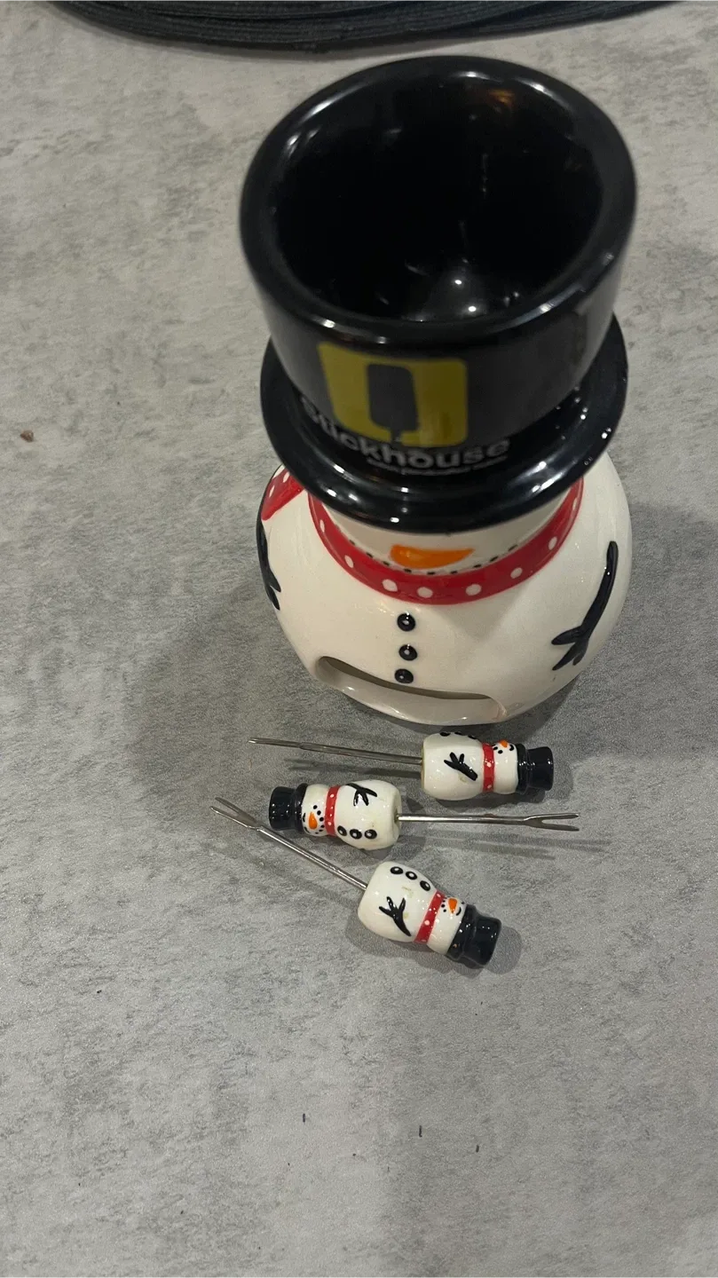 Snowman Fondue Set image indicator(2)