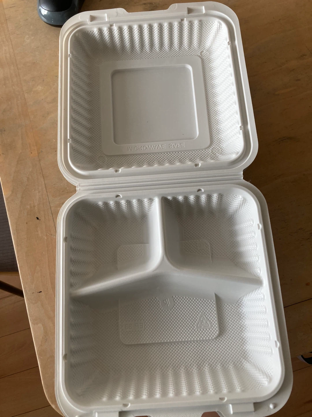 White Plastic takeout Food Container