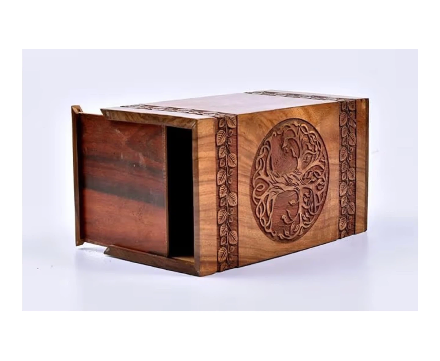 Wooden Cremation Urn Box - photo 2