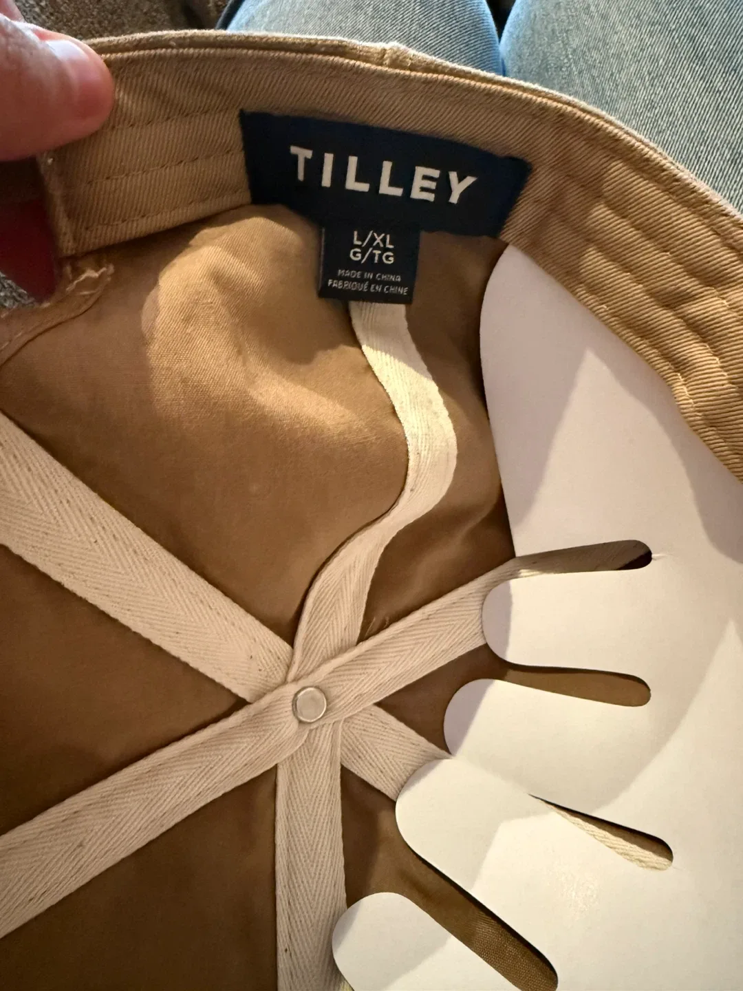 Tilley Wanderer Hat Cap Tan- UPF 50 DWR Hiking Outdoor NEW NWT image indicator(3)