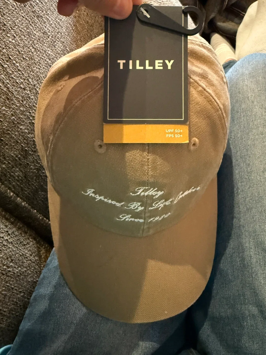 Tilley Wanderer Hat Cap Tan- UPF 50 DWR Hiking Outdoor NEW NWT image indicator(2)