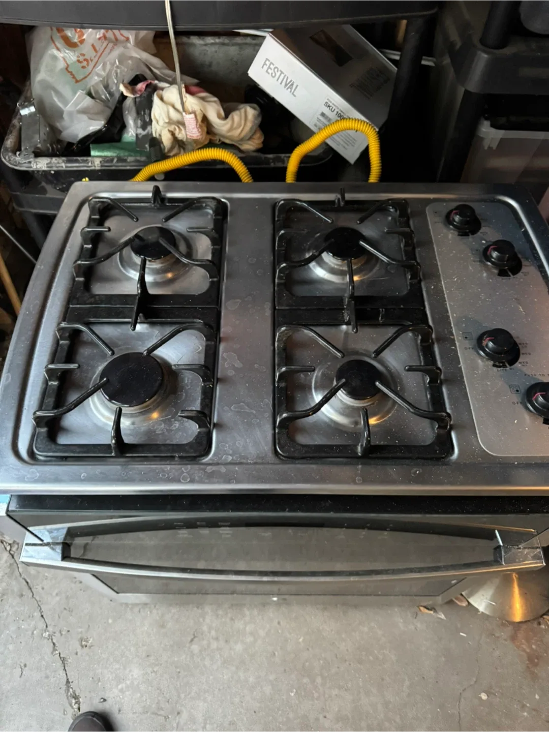 GE Gas Stovetop and electric Oven Combo image indicator(2)