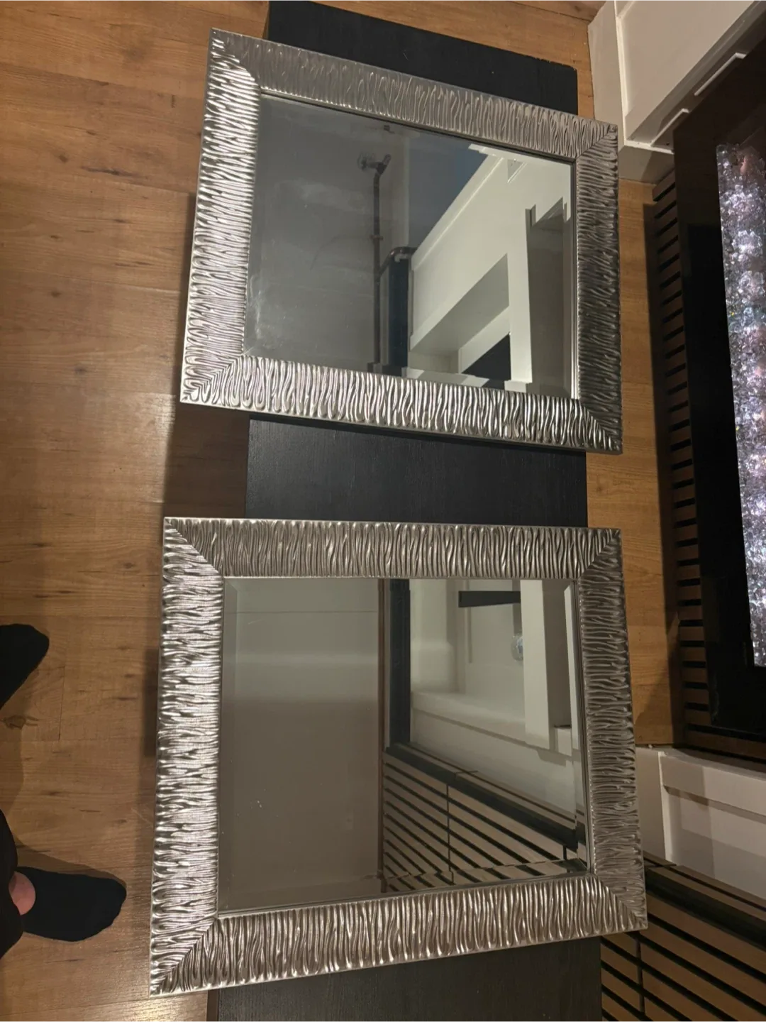 Silver Framed Mirror