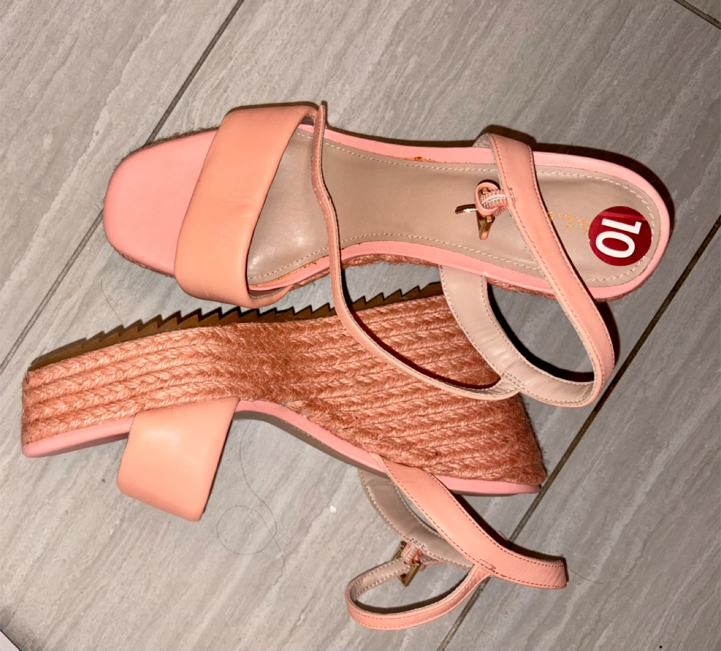 Aldo Pink Wedge Sandals - Size 10 - photo 3