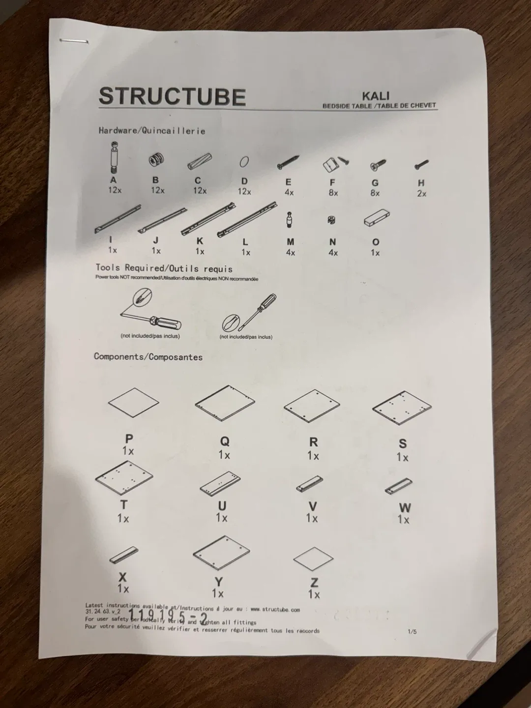 Structube Kali Bedside Table image indicator(4)