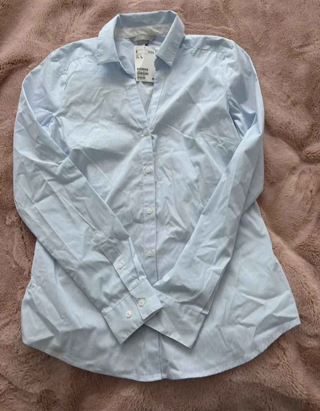 H&M Collared long sleeve shirt (New) (Size 6)