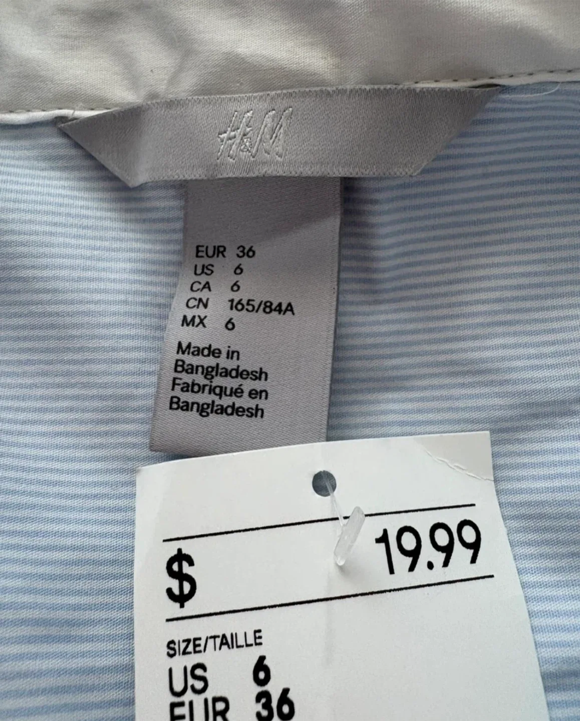 H&M Collared long sleeve shirt (New) (Size 6) image indicator(2)