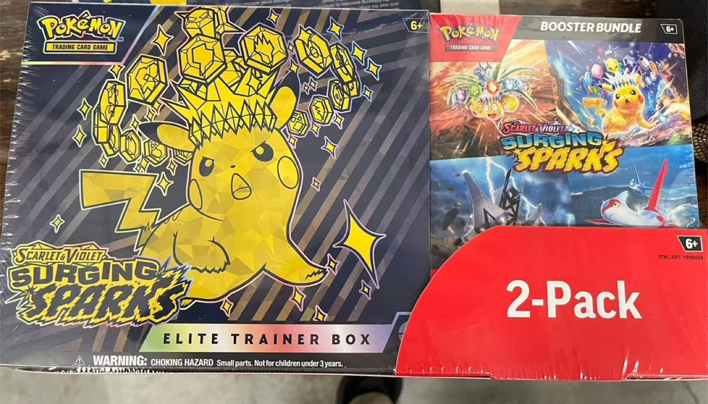 New Pokémon card Surging Sparks bundle