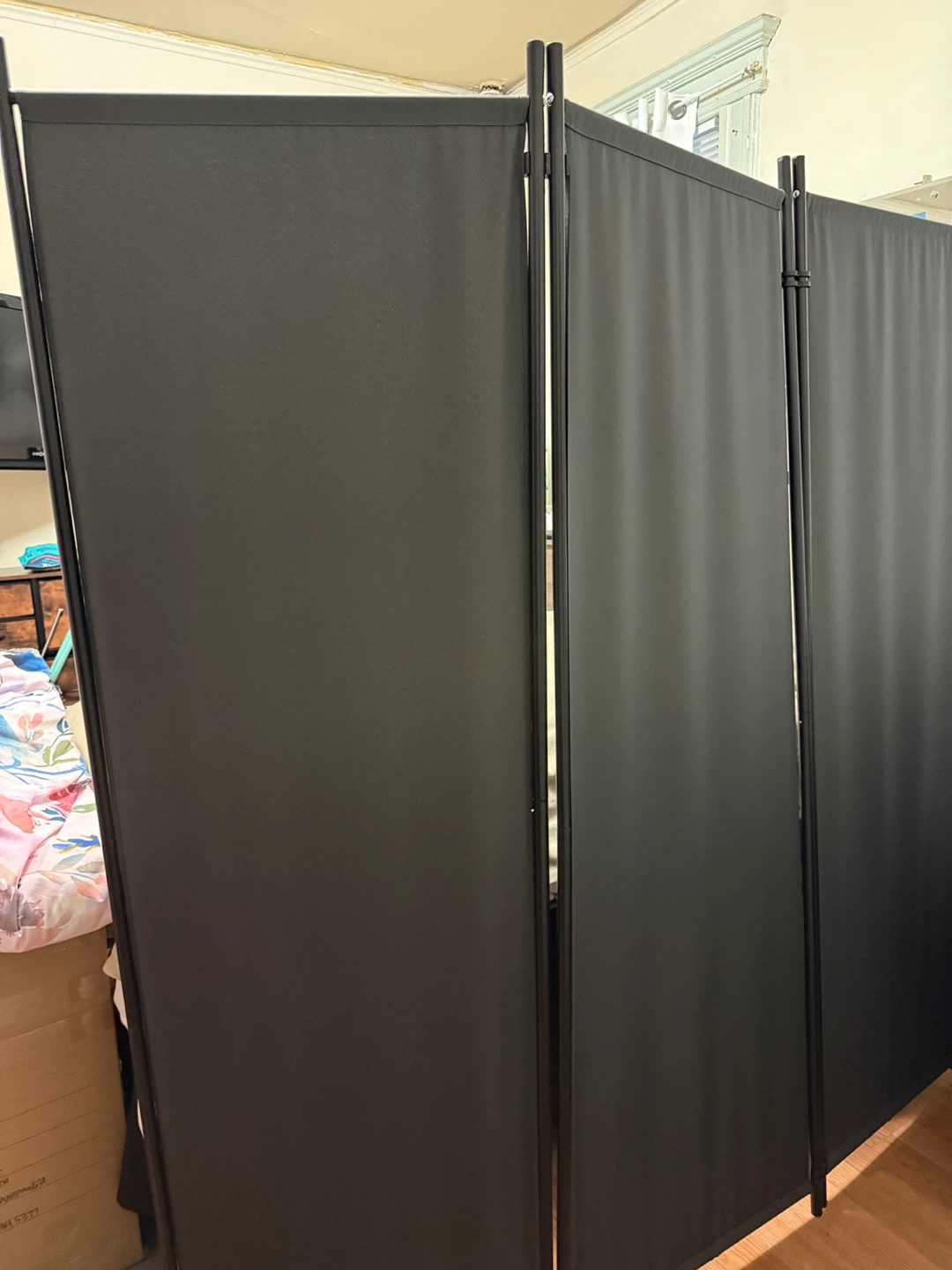 VEVOR 4-Panel Black Room Divider - photo 2