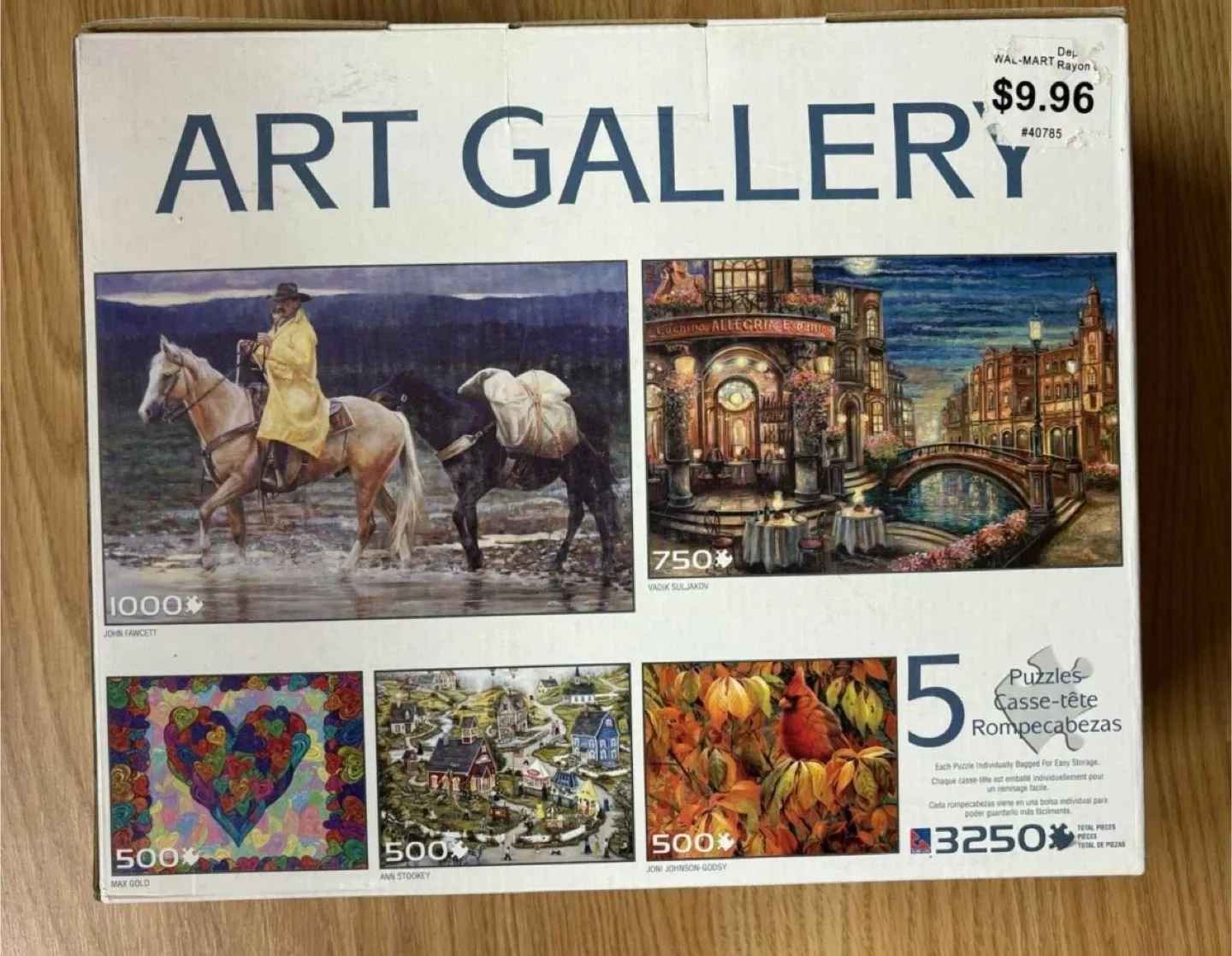 5 puzzles in 1 (3250 pieces total) (New)(FREE)