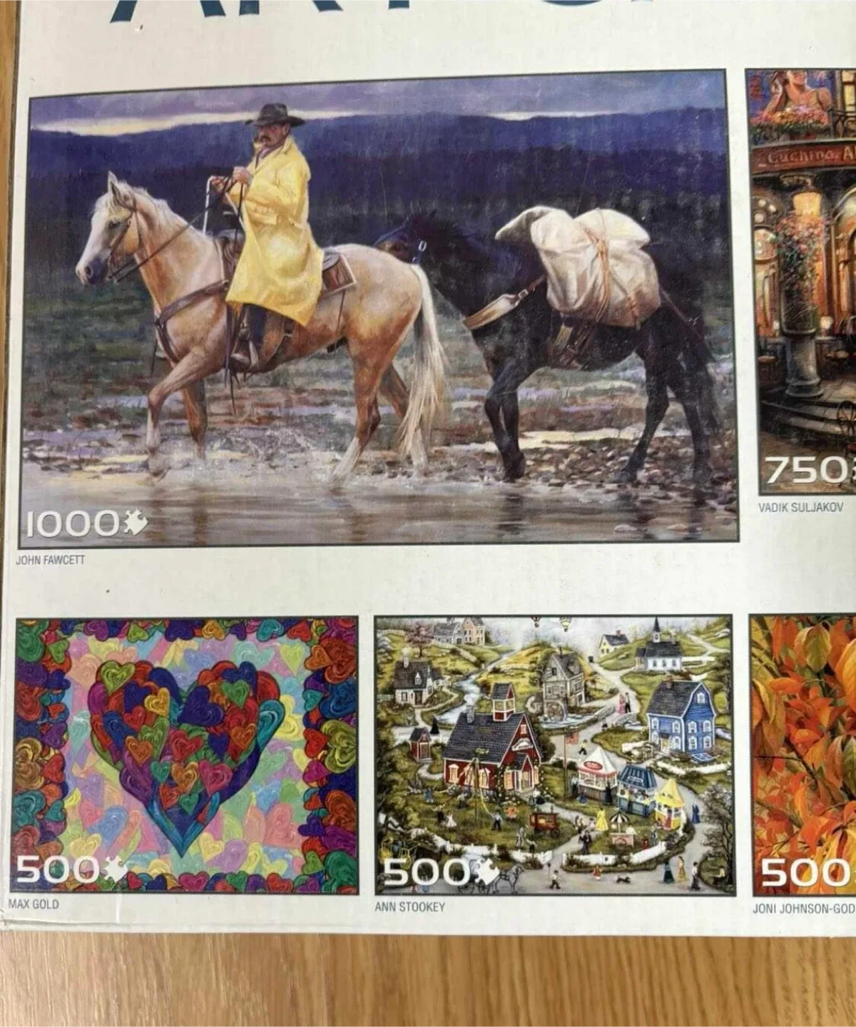 5 puzzles in 1 (3250 pieces total) (New)(FREE) image indicator(3)