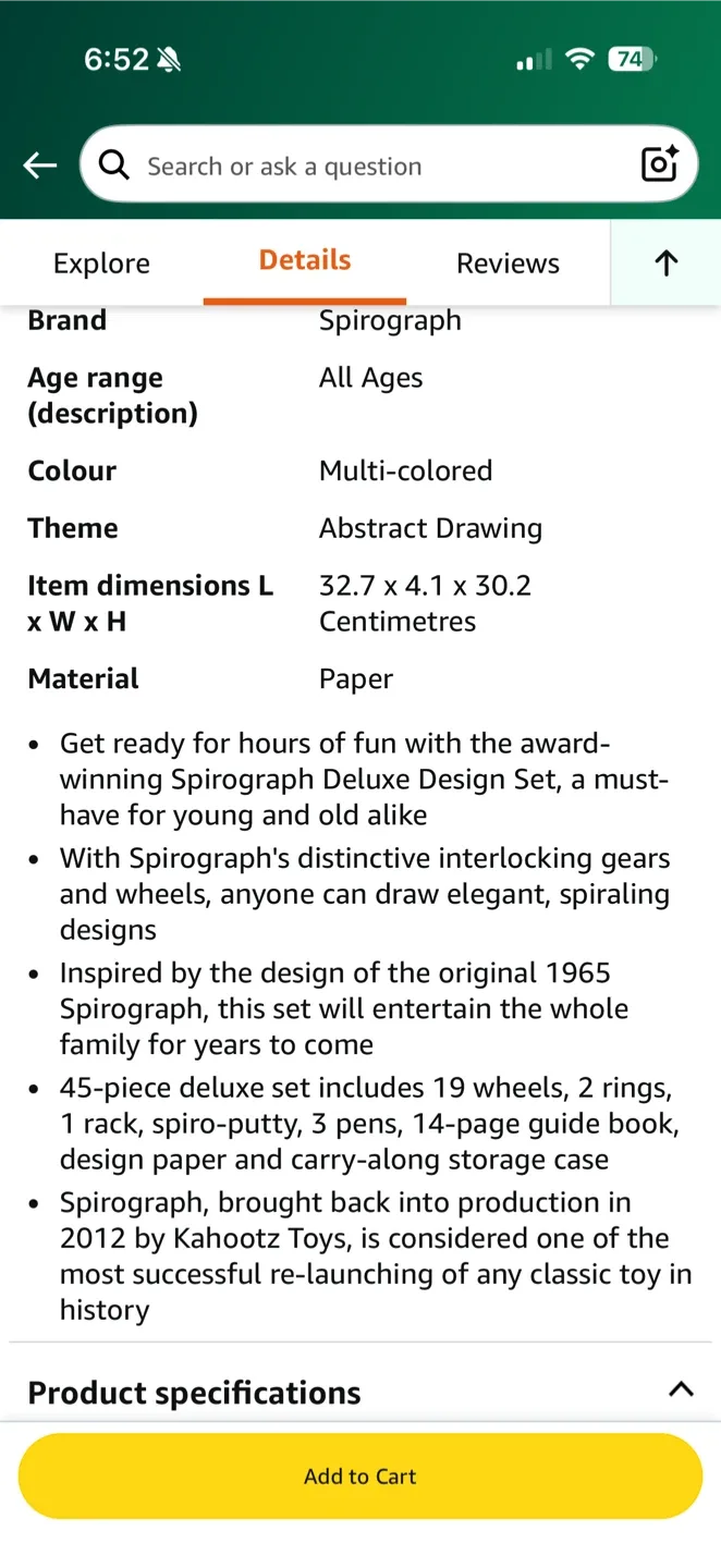 Spirograph Deluxe Design Set - Like New! image indicator(3)