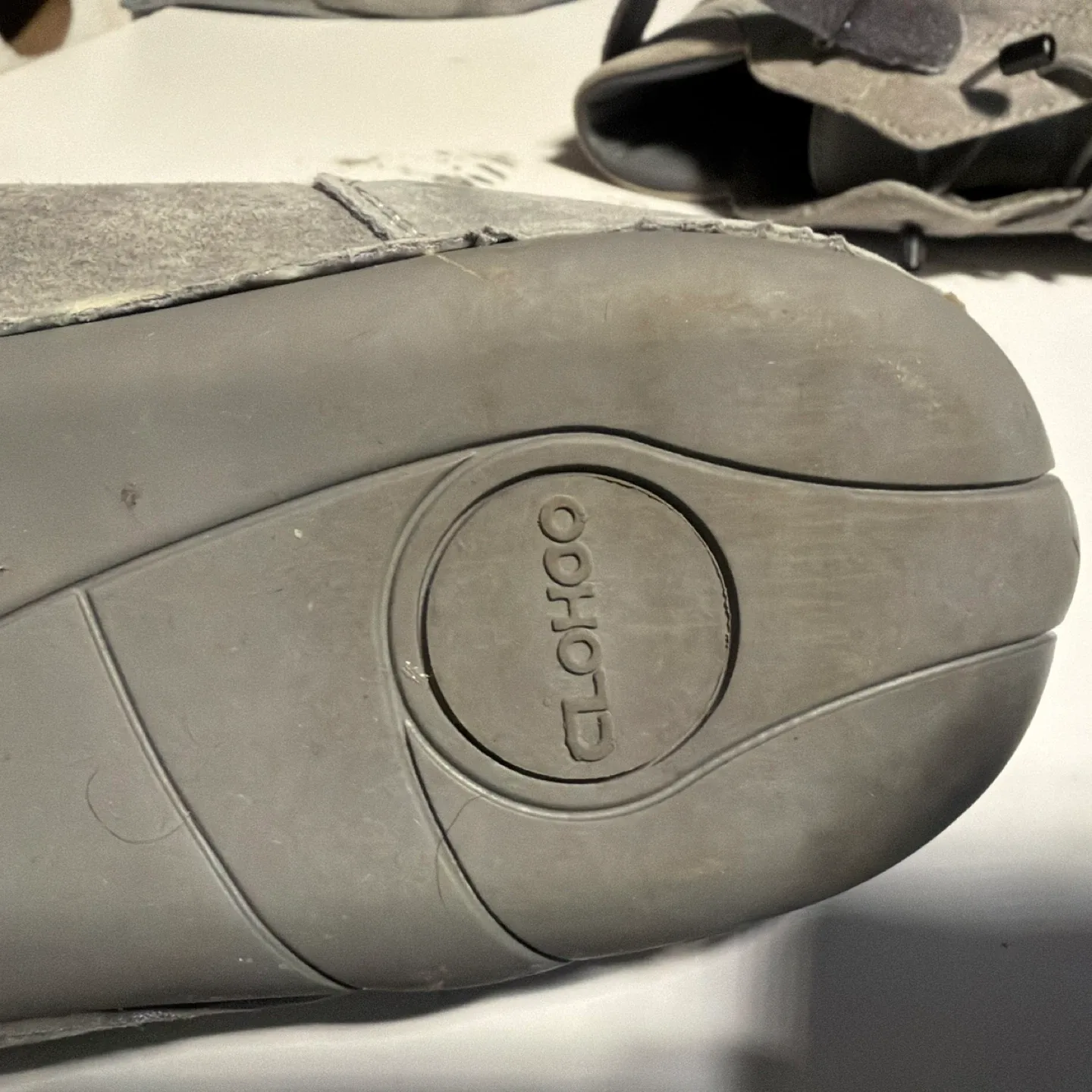 CLOHOO Gray Suede Boots image indicator(5)