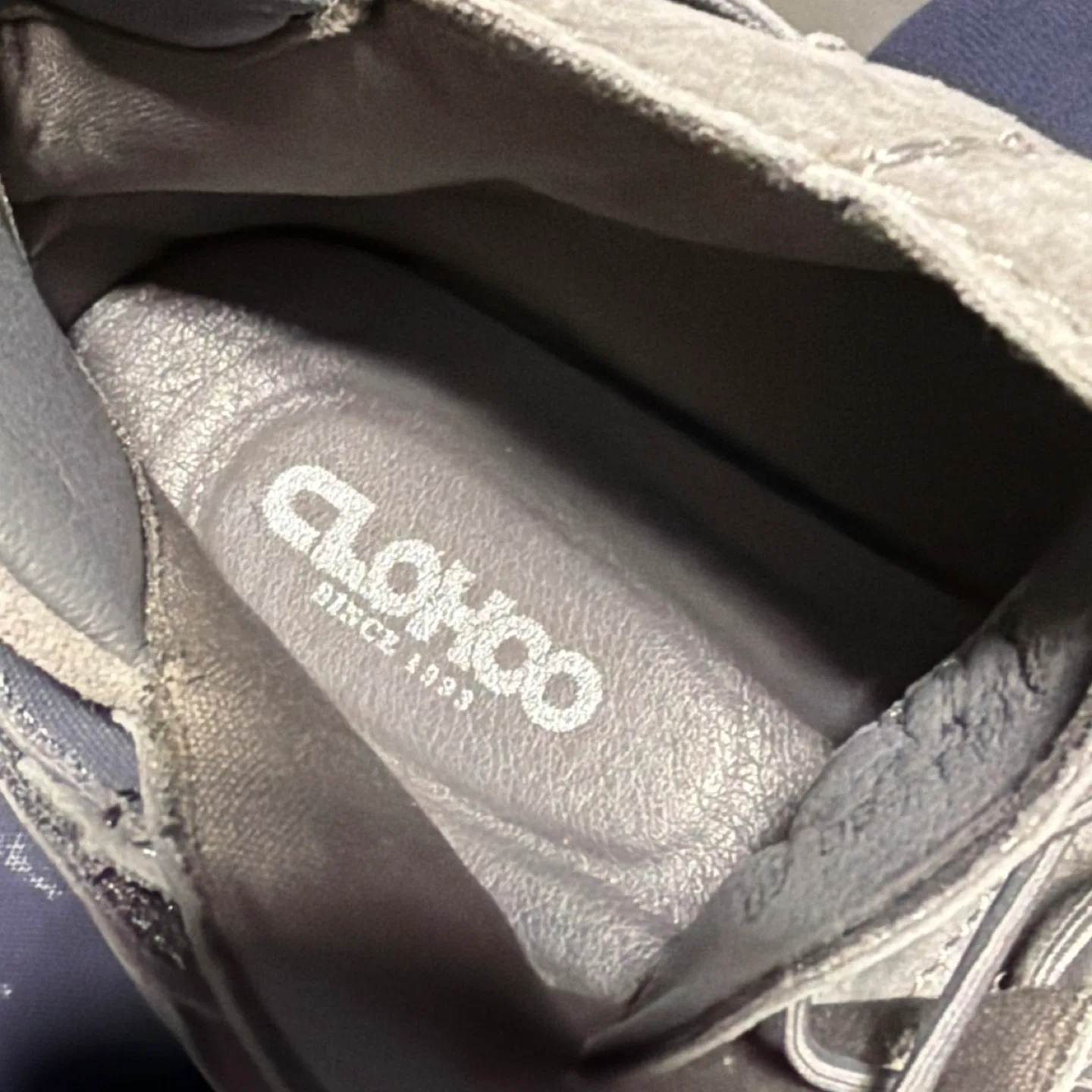 CLOHOO Gray Suede Boots thumbnail