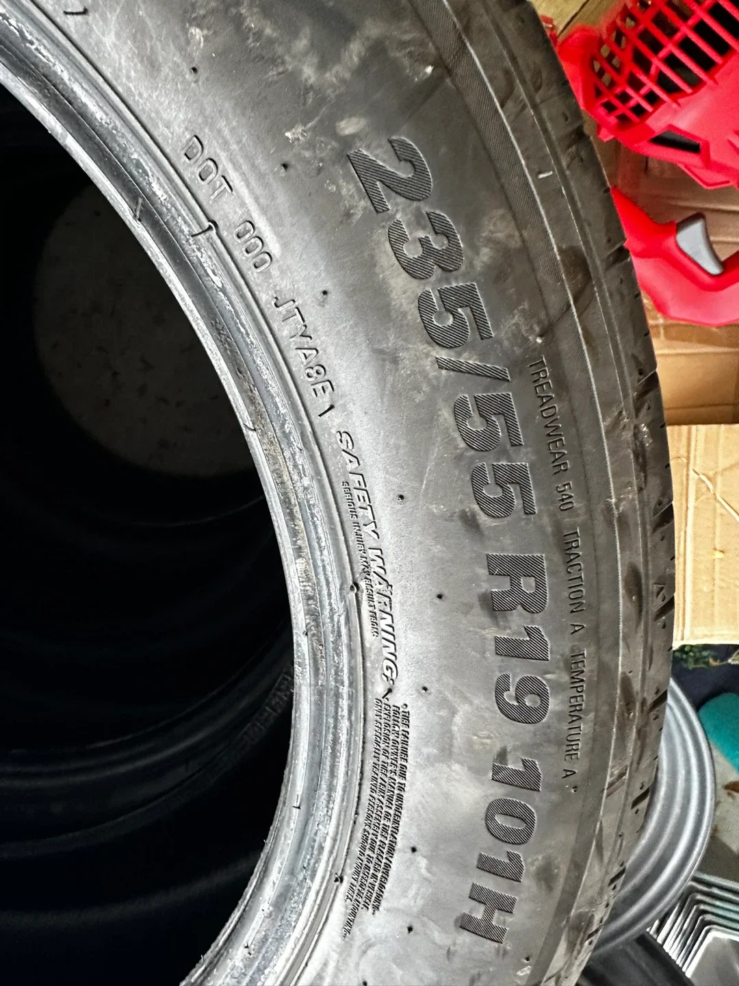 Kumho 235/55R19 Tires - Set of 4 with Steel Rim