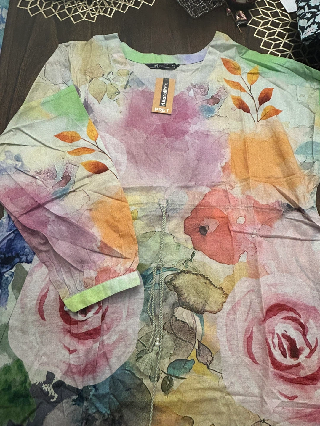 rlnishatlinen Floral Pret Shirt