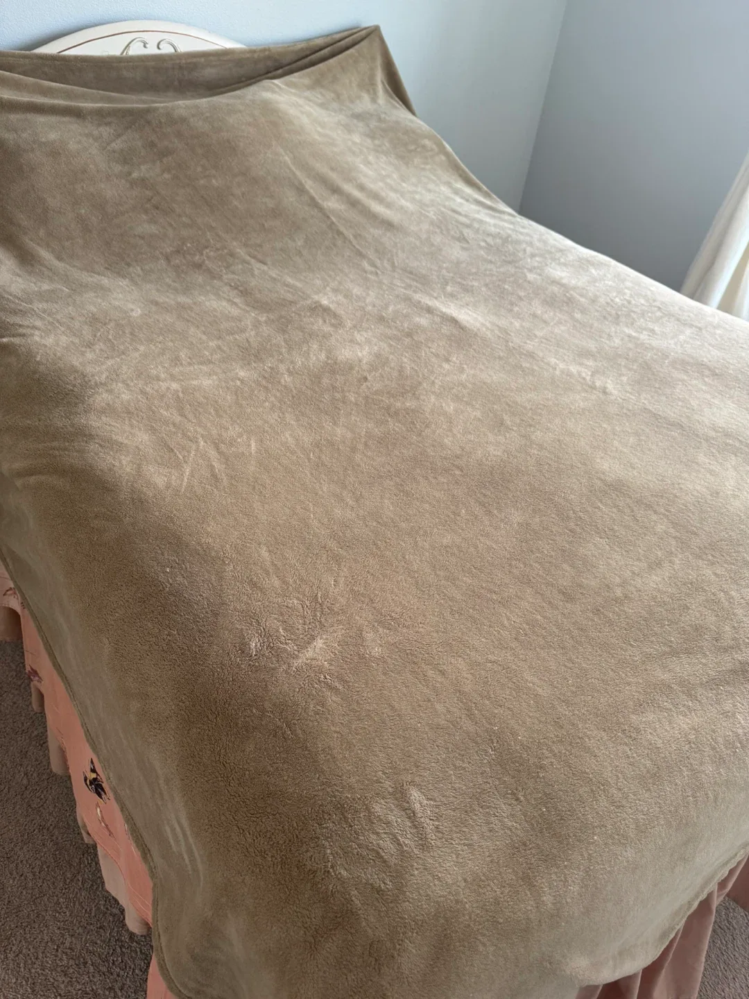 Beige Plush Blanket