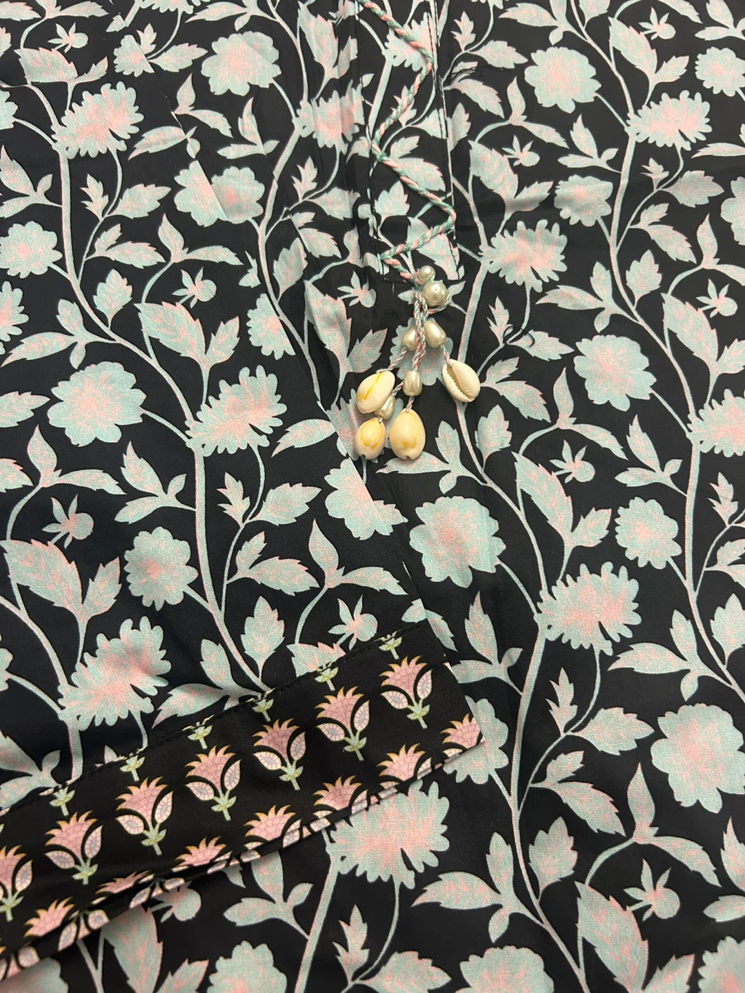 Echtraub Floral Print Blouse & Pants Set - photo 2