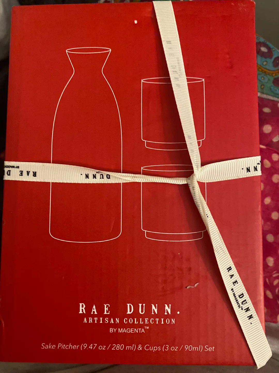 Rae Dunn Sake Pitcher & Cups Set (New) image indicator(2)