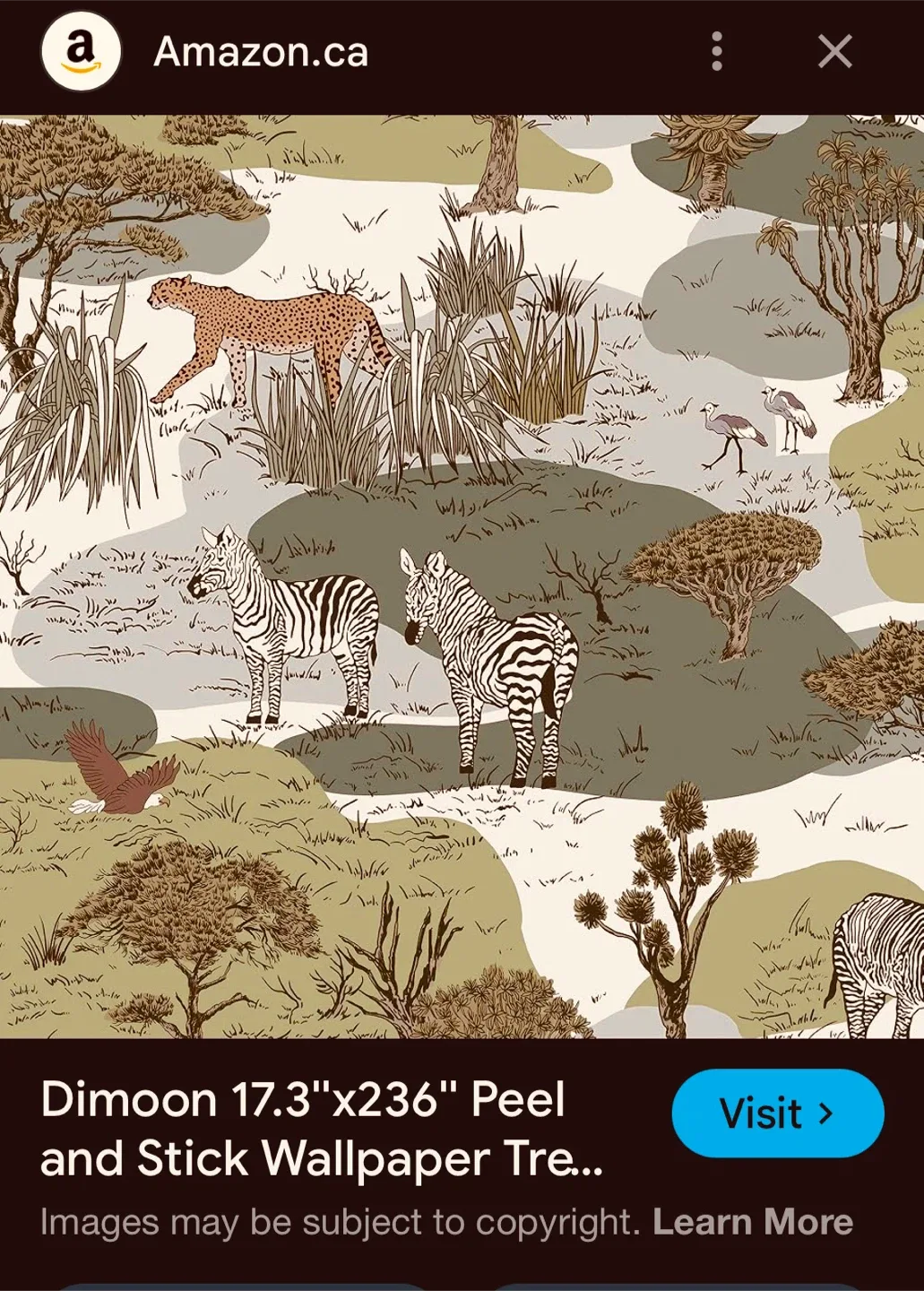 🦒🦒Animal print wallpaper, peel & stick rolls image indicator(3)