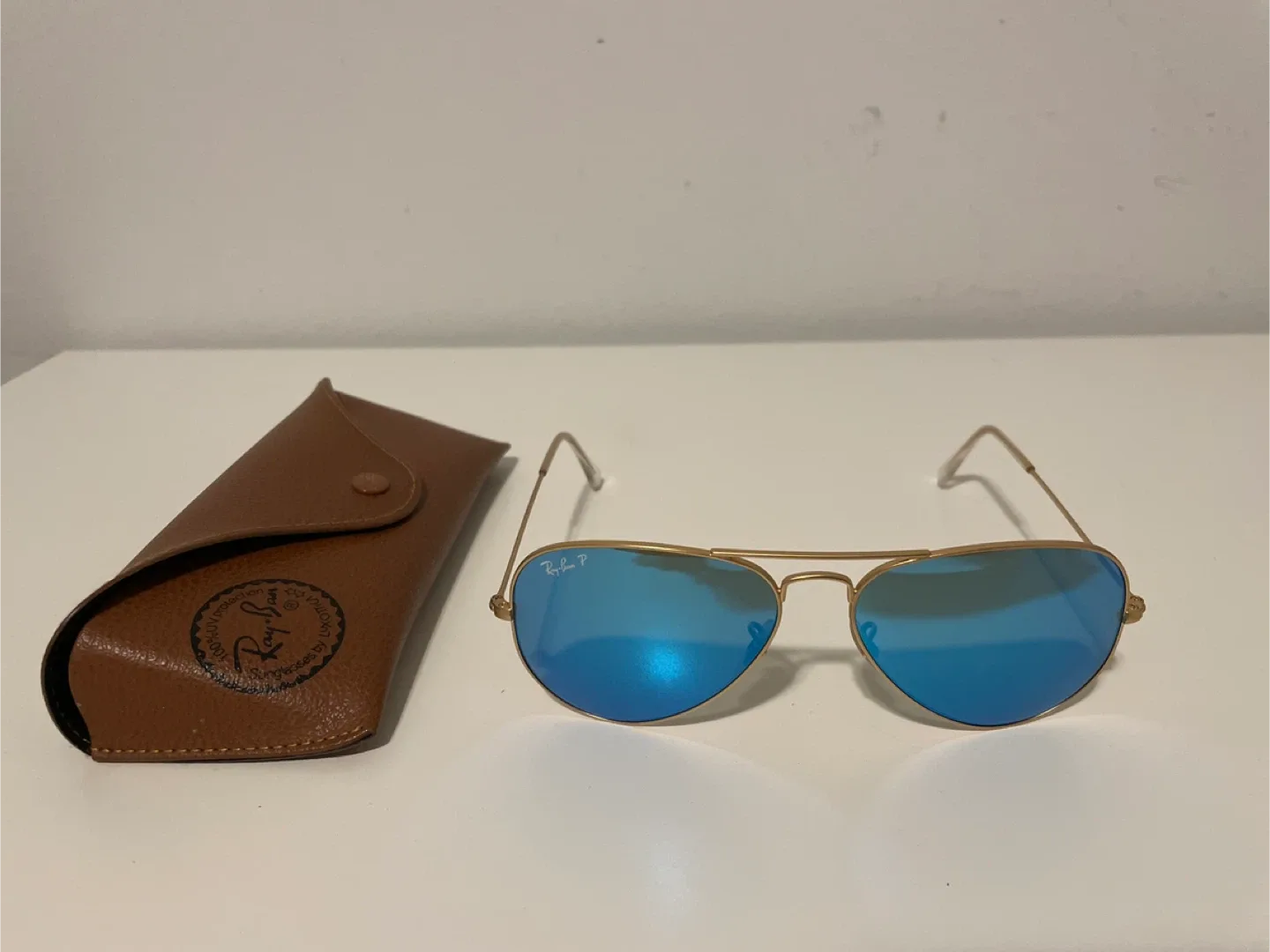 Ray-Ban Aviator Sunglasses - Gold/Blue image indicator(2)