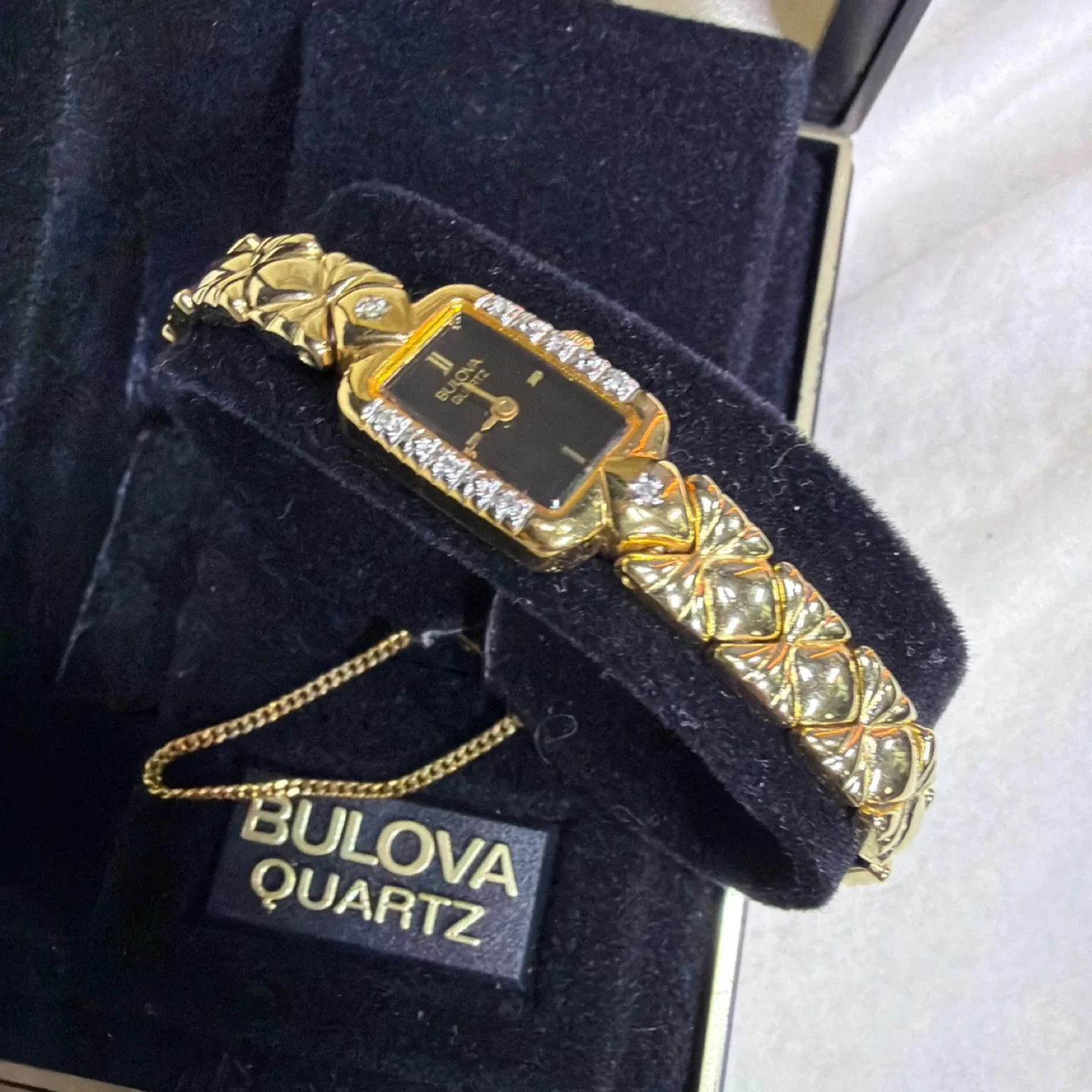 Bulova Quartz Gold Women's Watch with Box image indicator(2)