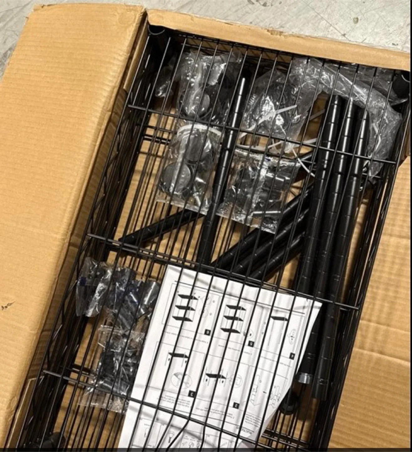 3-🥕Shelf Shelving Unit with Wheels, Black