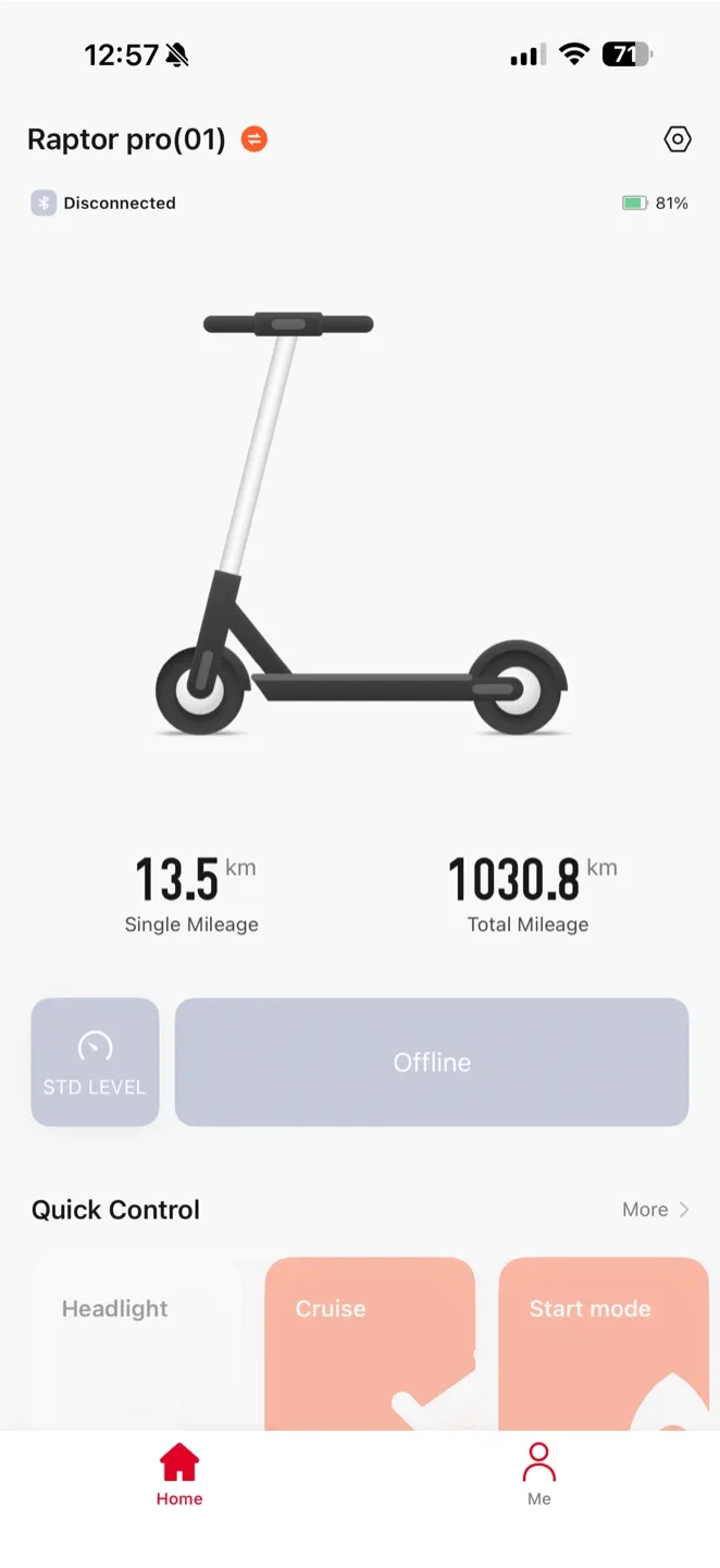 Circooter Raptor Pro 1600W Electric Scooter image indicator(5)