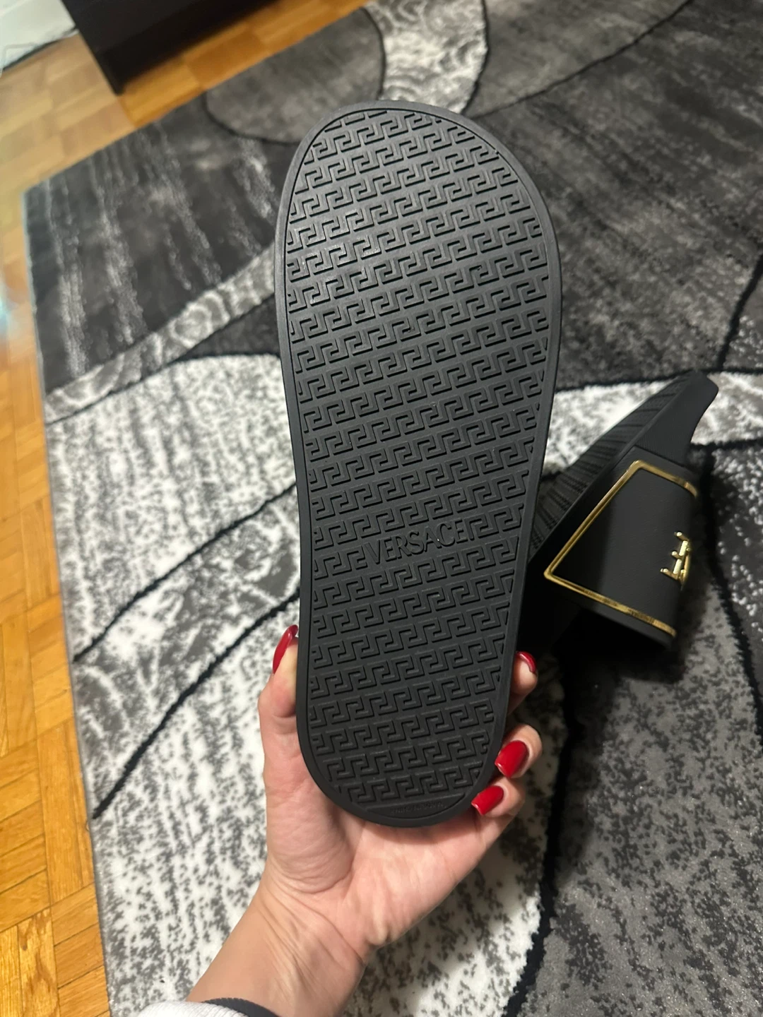 Versace Black Slides - photo 3