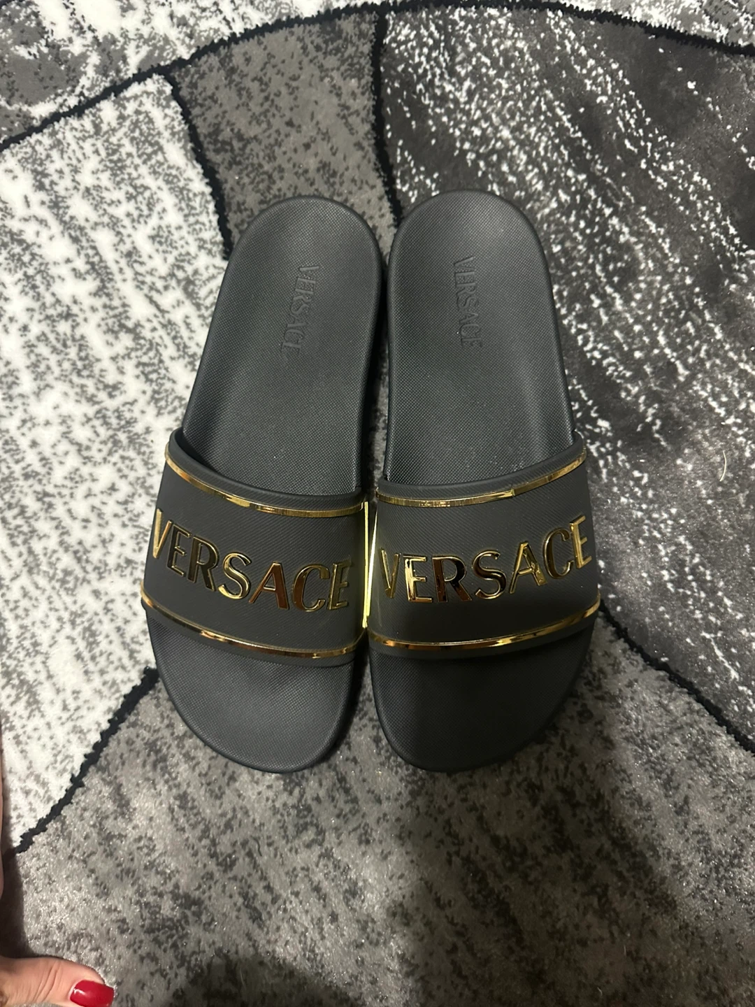 Versace Black Slides - photo 5