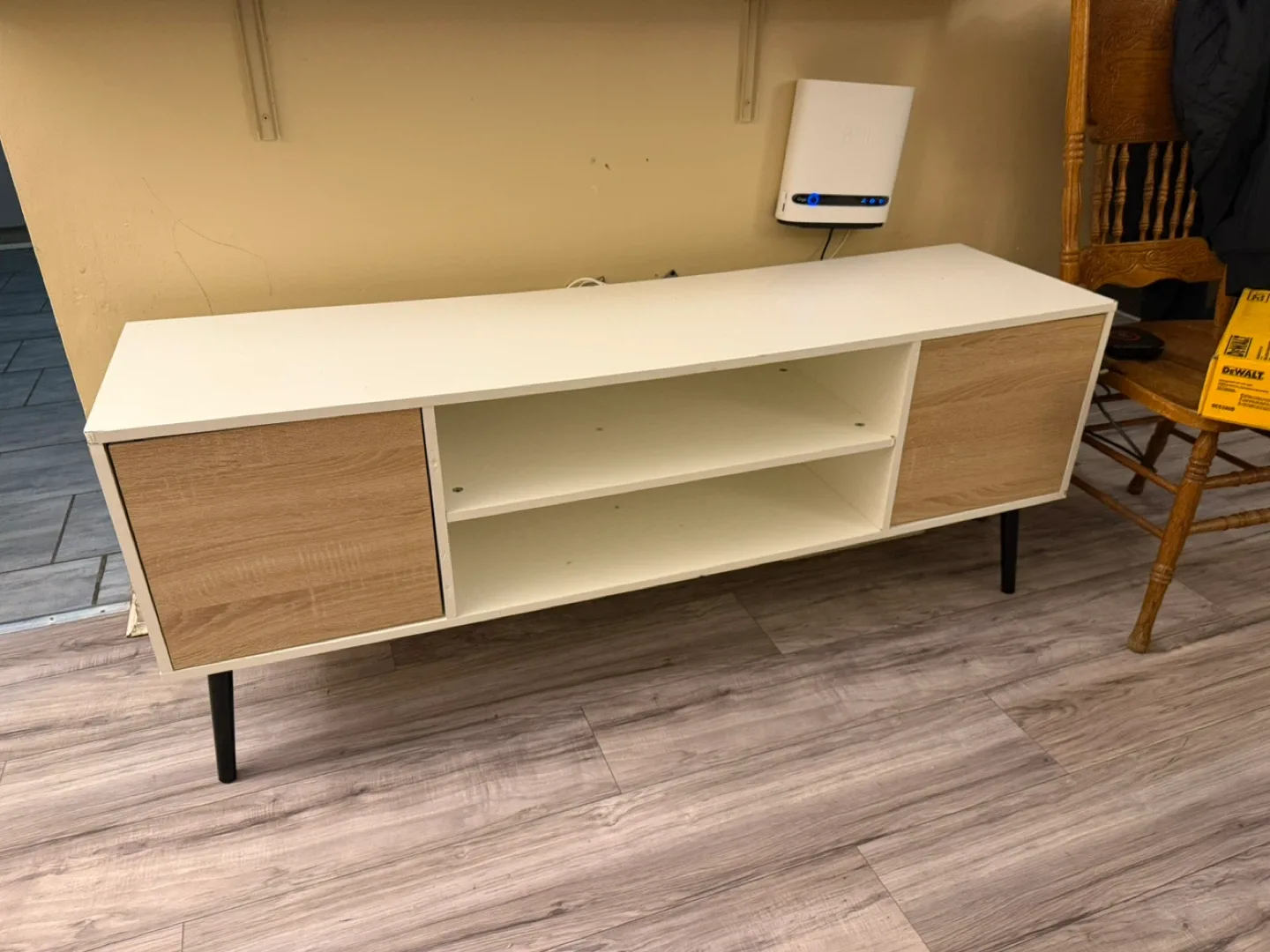 White & Wood TV Stand image indicator(3)