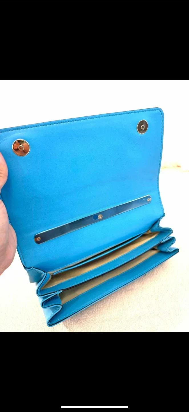 Valentino Garavani Blue Leather Shoulder Bag image indicator(3)