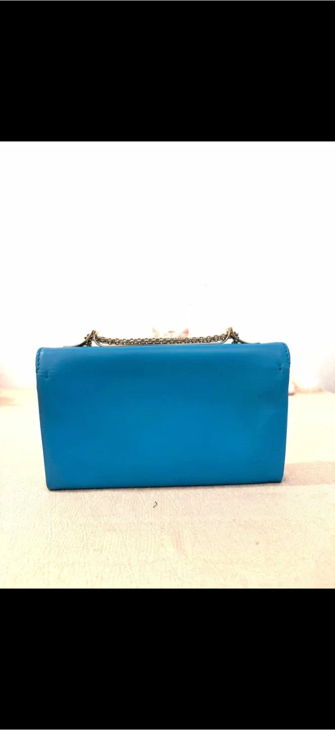 Valentino Garavani Blue Leather Shoulder Bag image indicator(5)