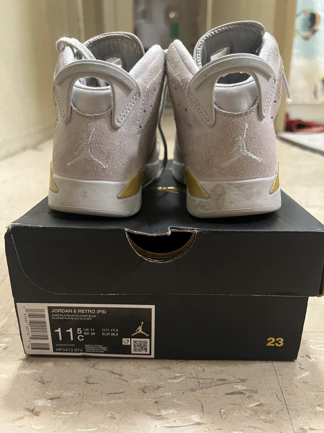 SIZE 11.5C (PS) Jordan 6 Retros image indicator(7)
