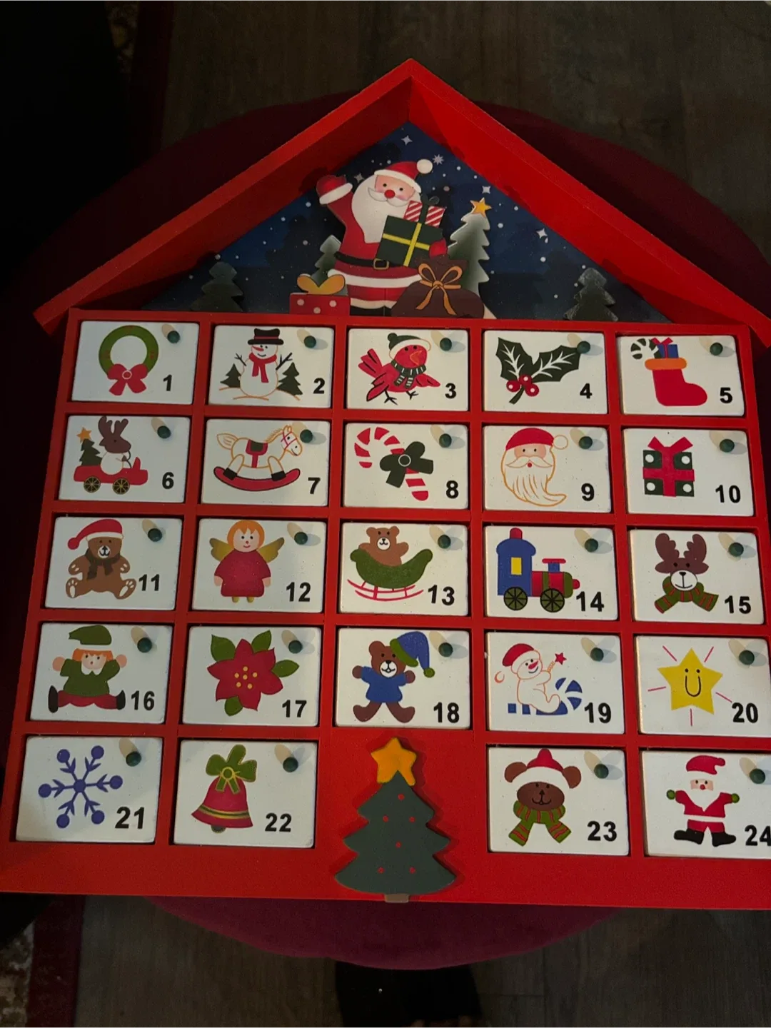 Wooden Christmas Advent Calendar