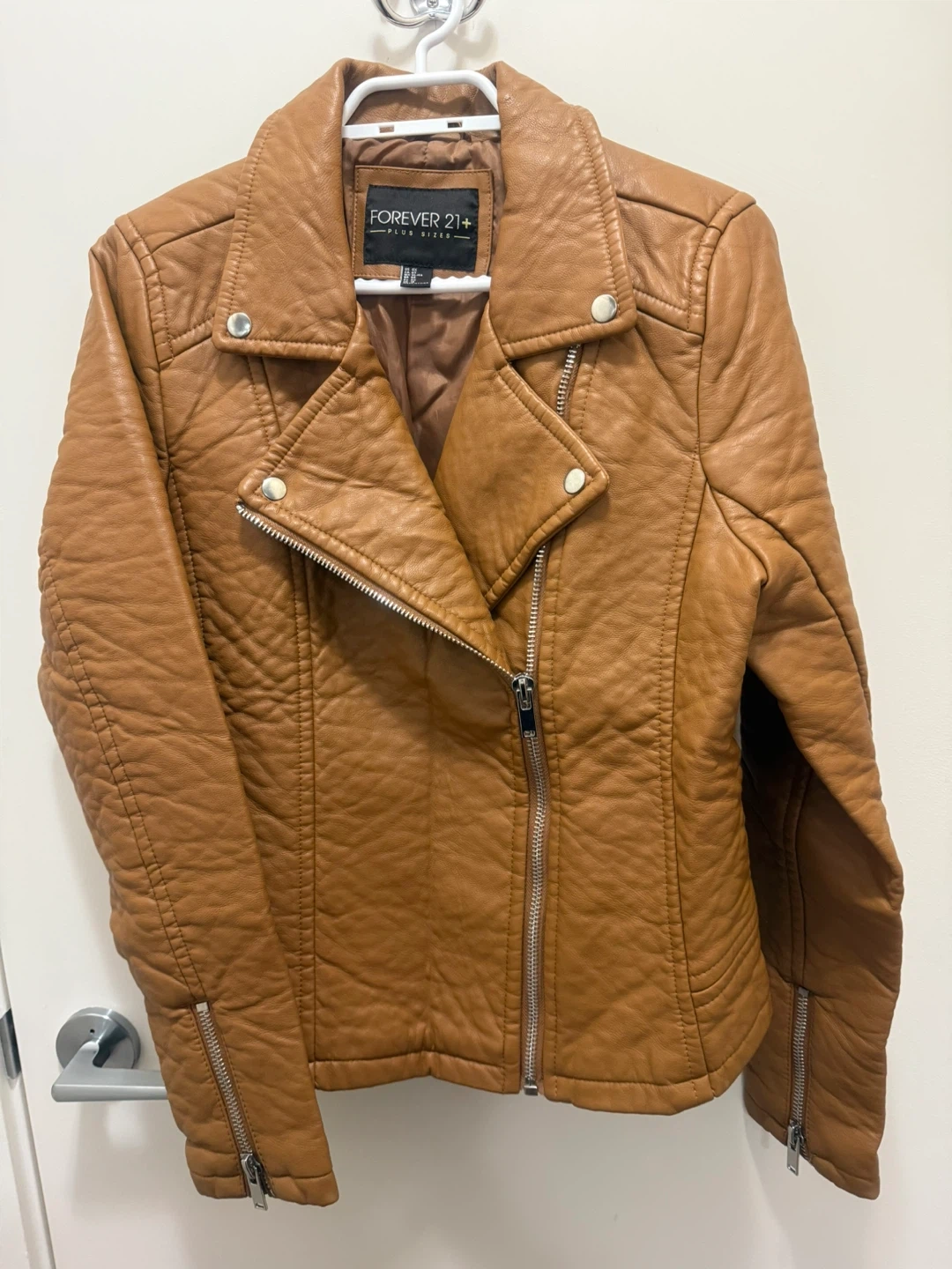 Forever 21+ Brown Biker Jacket